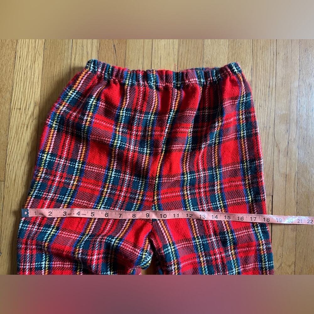 Late 60s 70s Vintage Red Plaid Pants - Picture 8 of 9